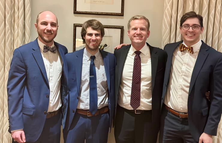 Group photo of 2024 UMMC Opthalmology residency program graduates